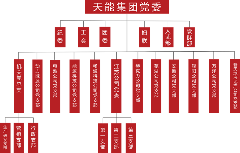 ROR体育建团党委组织架构